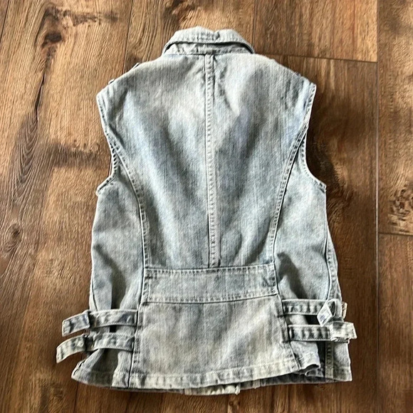 Rebecca Taylor Women’s sleeveless Zipper Denim Vest Size XS Jacket Lightwash - Picture 6 of 9